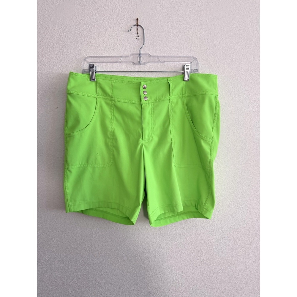 JoFit Golf Shorts Womens Sz 10 M Bermuda Neon Green Stretch Active Tennis Pickle